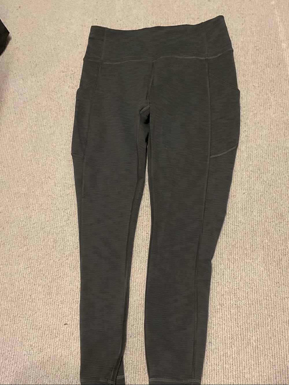 lululemon athletica Gray Marled Performance Leggings